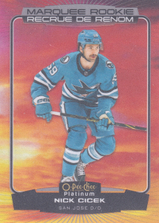 2022-23 UD O-Pee-Chee Platinum - Nick Cicek - Marquee Rookie Sunset #274