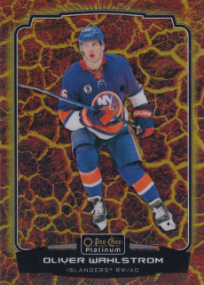 2022-23 UD O-Pee-Chee Platinum - Oliver Wahlstrom - Hot Magma /499 #104