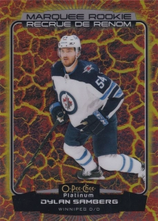 2022-23 UD O-Pee-Chee Platinum - Dylan Samberg - Marquee Rookie Hot Magma /499 #220