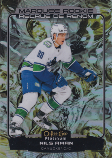 2022-23 UD O-Pee-Chee Platinum - Nils Aman - Marquee Rookie Liquid Metal /349 #286