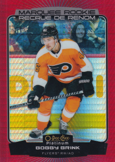 2022-23 UD O-Pee-Chee Platinum - Bobby Brink - Marquee Rookie Red Prism /199 #219