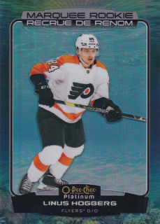 2022-23 UD O-Pee-Chee Platinum - Linus Hoghberg - Marquee Rookie Aquamarine /149 #257