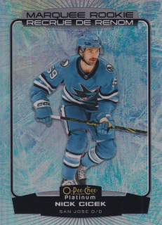 2022-23 UD O-Pee-Chee Platinum - Nick Cicek - Marquee Rookie Arctic Freeze /99 #274