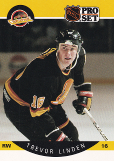 1990-91 Pro Set - Trevor Linden #299