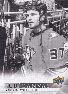 2022-23 UD Extended Series - Mason McTavish - Canvas Black & White #C273