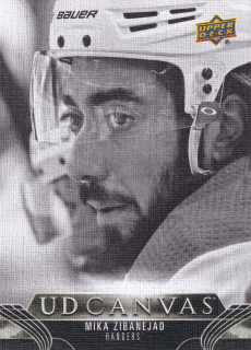 2023-24 UD Series 2 - Mika Zibanejad - Canvas Black & White #C174