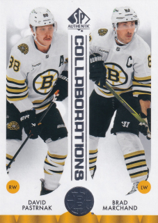 2023-24 UD SP Authentic - David Pastrňák, Brad Marchand - Collaborations #C-2