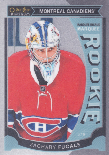 2015-16 UD O-Pee-Chee Platinum - Zachary Fucale - Marquee Rookie #M37