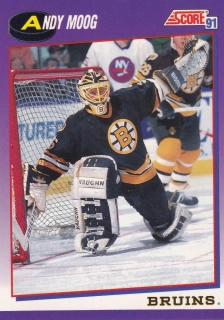 1991-92 Score - Andy Moog (American) #90
