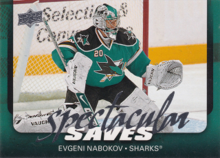 2008-09 UD Series 2 - Evgeni Nabokov - Spectacular Saves #SAVE2