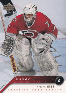 2002-03 UD Series 1 - Arturs Irbe - Super Saviors #SA3