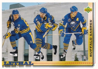 1992-93 UD Series - Pat LaFontaine, Dave Andreychuk, Alexander Mogilny - Lethal Lines #456