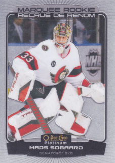 2022-23 UD O-Pee-Chee Platinum - Mads Sogaard - Marquee Rookie #228