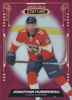 2021-22 UD Stature - Jonathan Huberdeau - Red /75 #88