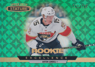 2021-22 UD Stature - Anton Lundell - Rookie Excellence Green /125 #RE-50