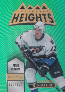 2021-22 UD Stature - Peter Bondra - Legendary Heights Green /125 #LH-24