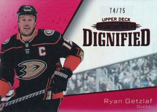 2022-23 UD Stature - Ryan Getzlaf - Dignified Red /75 #D-24