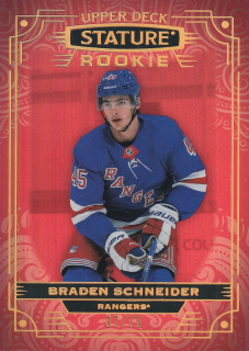 2022-23 UD Stature - Braden Schneider - Rookie Red /75 #163