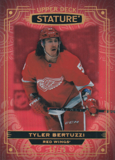 2022-23 UD Stature - Tyler Bertuzzi - Red /75 #39