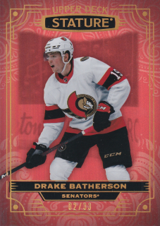 2022-23 UD Stature - Drake Batherson - Photo Variant Red /33 #35