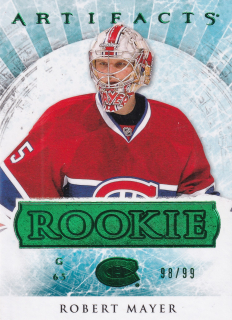 2012-13 UD Artifacts - Robert Mayer - Rookie Emerald /99 #181