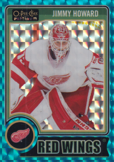 2014-15 UD O-Pee-Chee Platinum - Jimmy Howard - Blue Cubes /65 #57