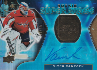 2020-21 UD Trilogy - Vítek Vaněček - Rookie Super Stage - Gold Foil Autographs /65 #RSS-5