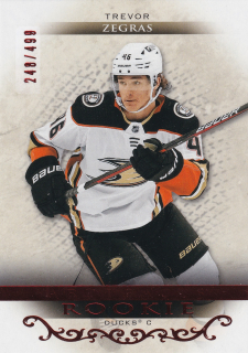 2021-22 UD Artifacts - Trevor Zegras - Rookie Ruby /499 #166