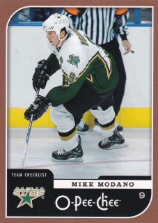 2006-07 UD O-Pee-Chee - Mike Modano - Dallas Stars Checklist #680
