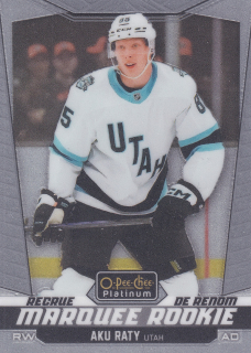 2024-25 UD O-Pee-Chee Platinum - Aku Raty - Marquee Rookie #211
