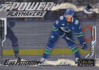 2024-25 UD O-Pee-Chee Platinum - Elias Pettersson - Power Playmakers #PM-5