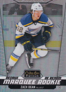 2024-25 UD O-Pee-Chee Platinum - Zach Dean - Marquee Rookie Rainbow #252