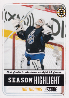 2011-12 Score - Tim Thomas - Season Highlight #17
