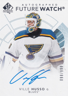 2017-18 UD SP Authentic - Ville Husso - Autographed Future Watch /999 #158