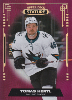 2021-22 UD Stature - Tomáš Hertl - Photo Variant Red /33 #85