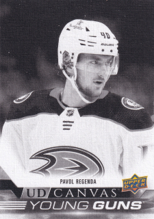 2022-23 UD Series 2 - Pavol Regenda - Young Guns Canvas Black & White #C212