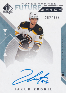 2018-19 UD SP Authentic - Jakub Zbořil - Autographed Future Watch /999 #217