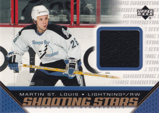 2005-06 UD Series 1 - Martin St.Louis - Shooting Stars Game-Used Memorabilia #S-MS