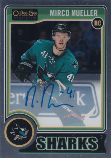 2014-15 UD O-Pee-Chee Platinum - Mirco Mueller - Rookie Autographs #RA-24