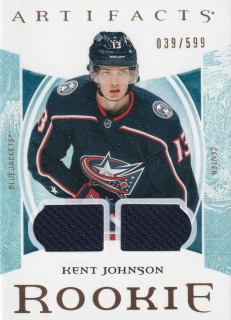 2022-23 UD Artifacts - Kent Johnson - Rookie Gold Material Relic /599 #200