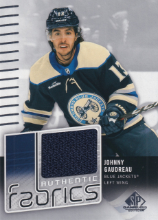 2022-23 UD SP Game Used - Johnny Gaudreau - Authentic Fabrics #AF-JG