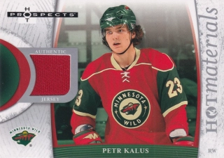 2007-08 Fleer Hot Prospects - Petr Kalus - Hot Materials #HM-PK