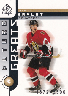 2001-02 UD SP Authentic - Martin Havlát - Future Greats /3500 #118
