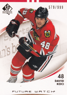 2007-08 UD SP Authentic - David Kočí - Future Watch /999 #169