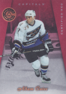 1997-98 Pinnacle Certified - Adam Oates - Certified Red #49