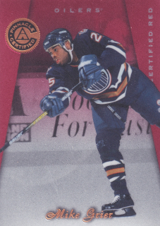1997-98 Pinnacle Certified - Mike Grier - Certified Red #73