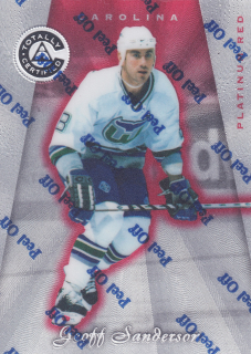 1997-98 Pinnacle Totally Certified - Geoff Sanderson - Platinum Red /6199 #125