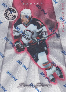 1997-98 Pinnacle Totally Certified - Derek Plante - Platinum Red /6199 #110