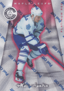 1997-98 Pinnacle Totally Certified - Mats Sundin - Platinum Red /6199 #53