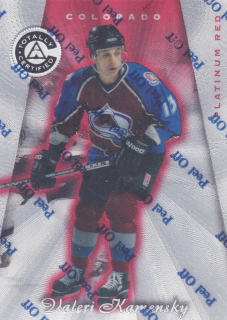 1997-98 Pinnacle Totally Certified - Valeri Kamensky - Platinum Red /6199 #67